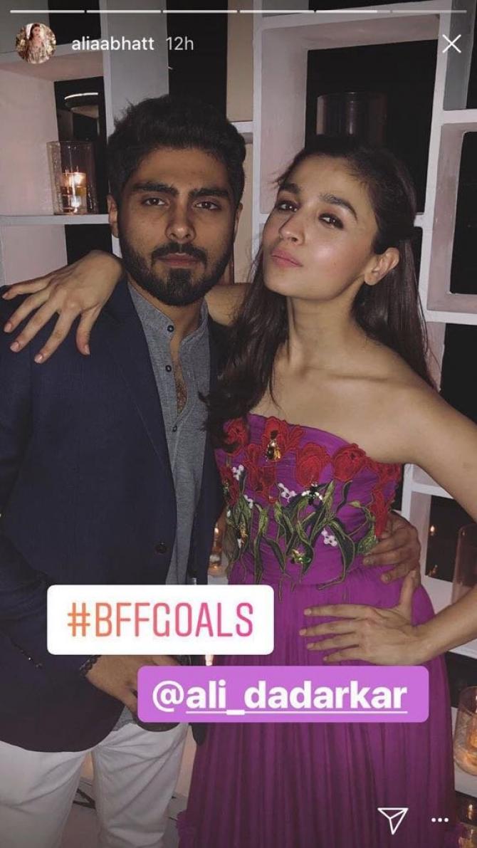 Alia Bhatt with ex Ali
