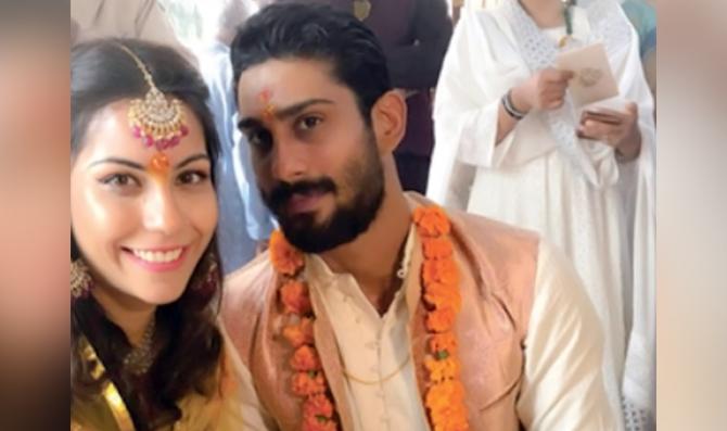Prateik Babbar and Sanya Sagar