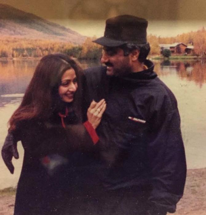 Boney Kapoor and Sridevi