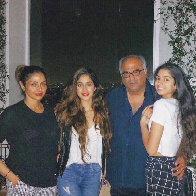 Sridevi, Boney, Janhvi and Khushi Kapoor
