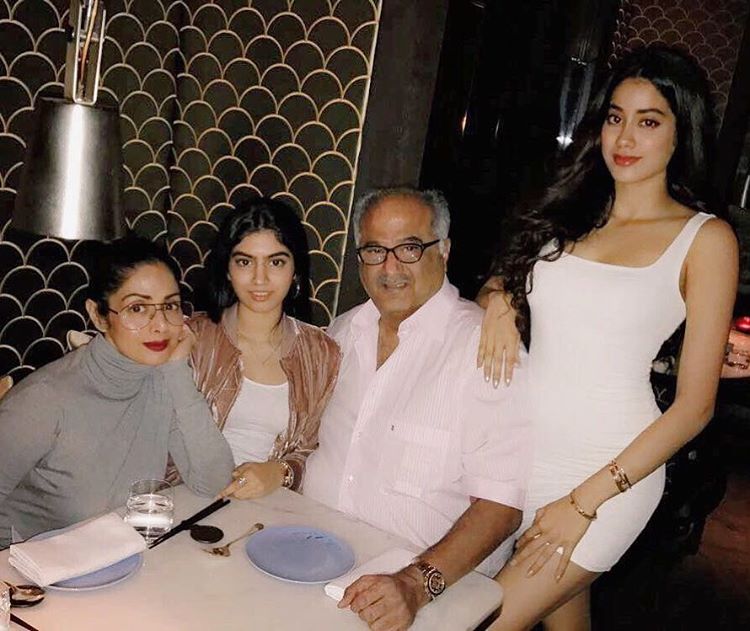 Sridevi, Boney, Janhvi and Khushi Kapoor