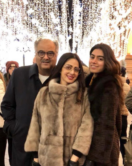 Sridevi, Boney and Khushi Kapoor