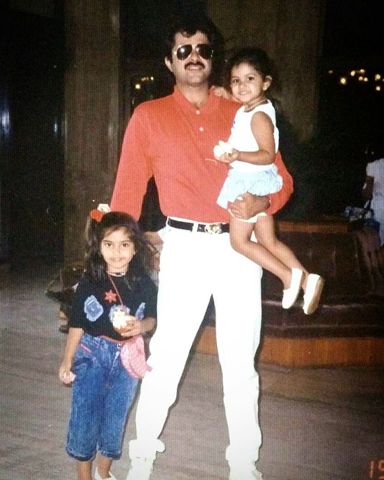 Anil Kapoor, Sonam Kapoor and Rhea Kapoor