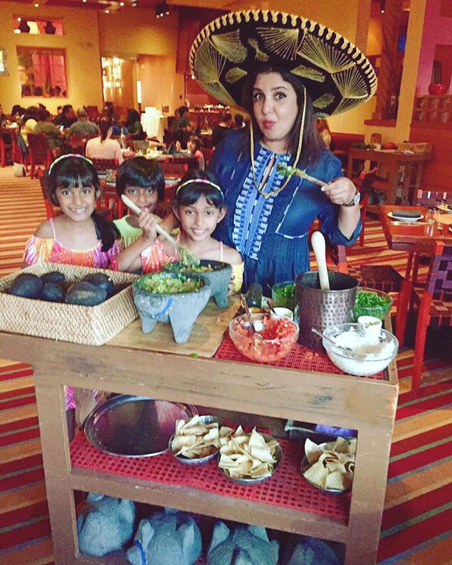 Farah Khan and her triplets