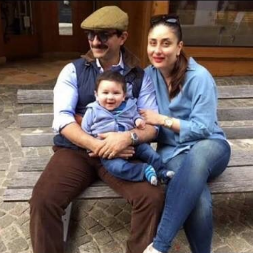 Kareena and Saif with Taimur