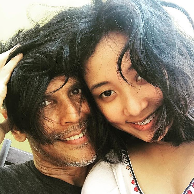 Milind Soman and Ankita Konwar