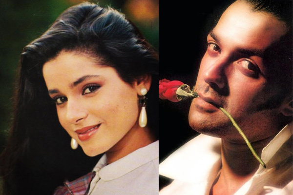 Neelam Kothari Soni and Bobby Deol