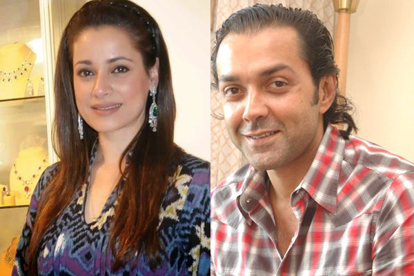 Neelam Kothari Soni and Bobby Deol