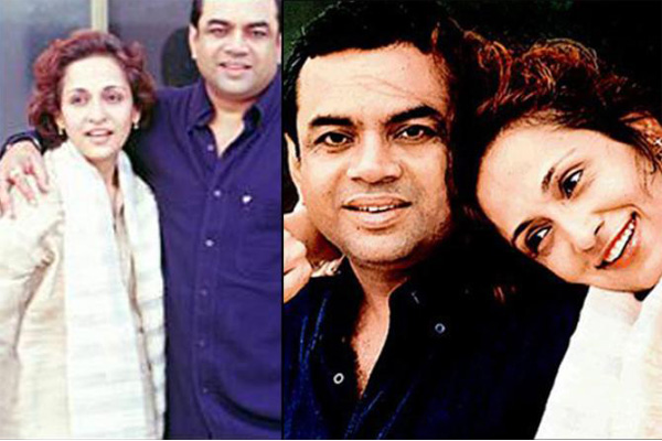 Paresh Rawal with wife 