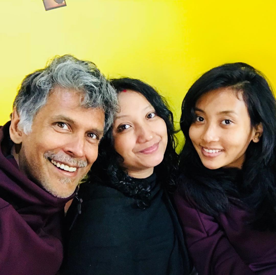  Milind Soman and Ankita Konwar