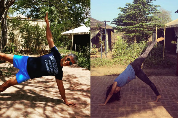 Milind Soman and Ankita Konwar