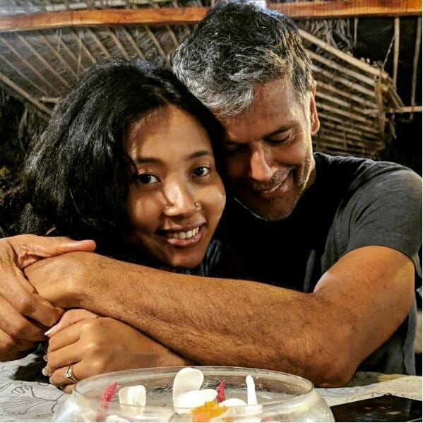 Milind Soman and Ankita Konwar