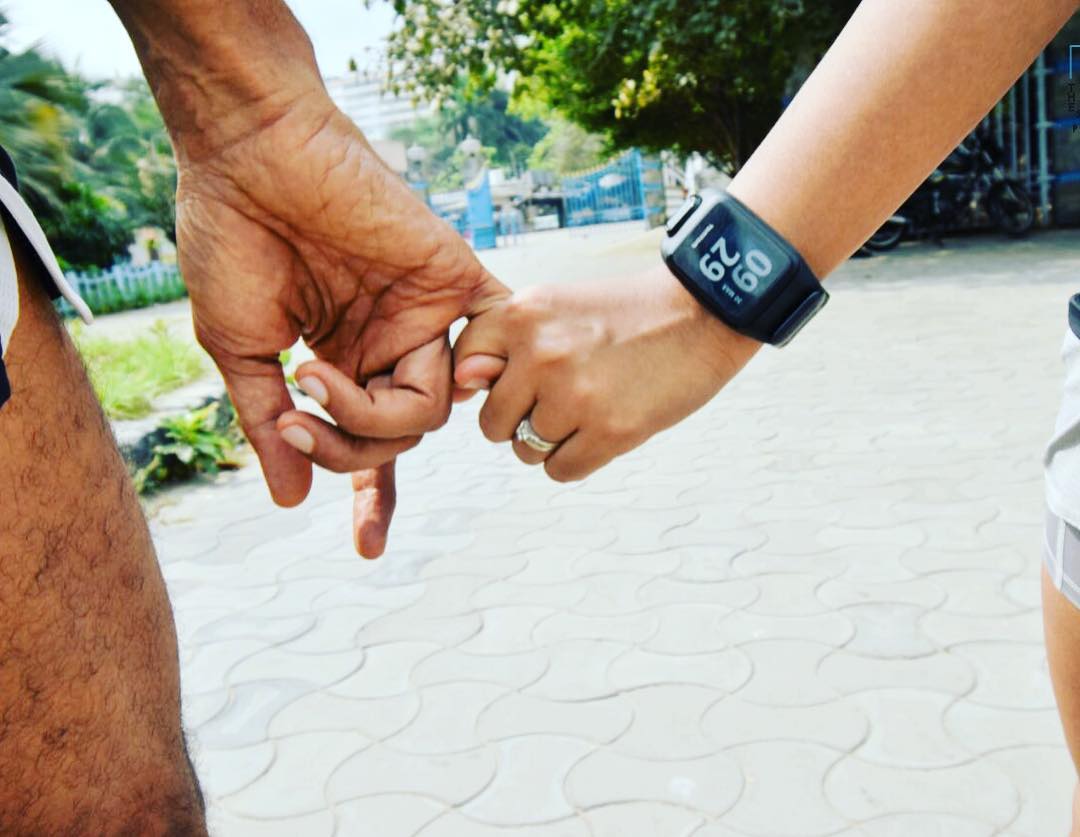 Milind Soman and Ankita Konwar