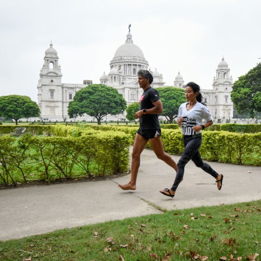 Milind Soman and Ankita Konwar