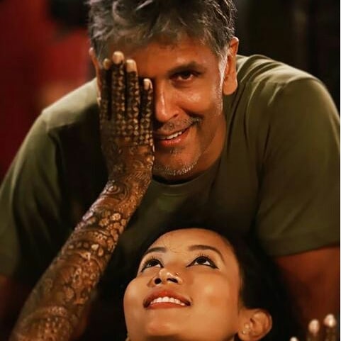 Milind Soman and Ankita Konwar