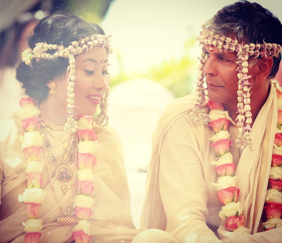 Milind Soman and Ankita Konwar