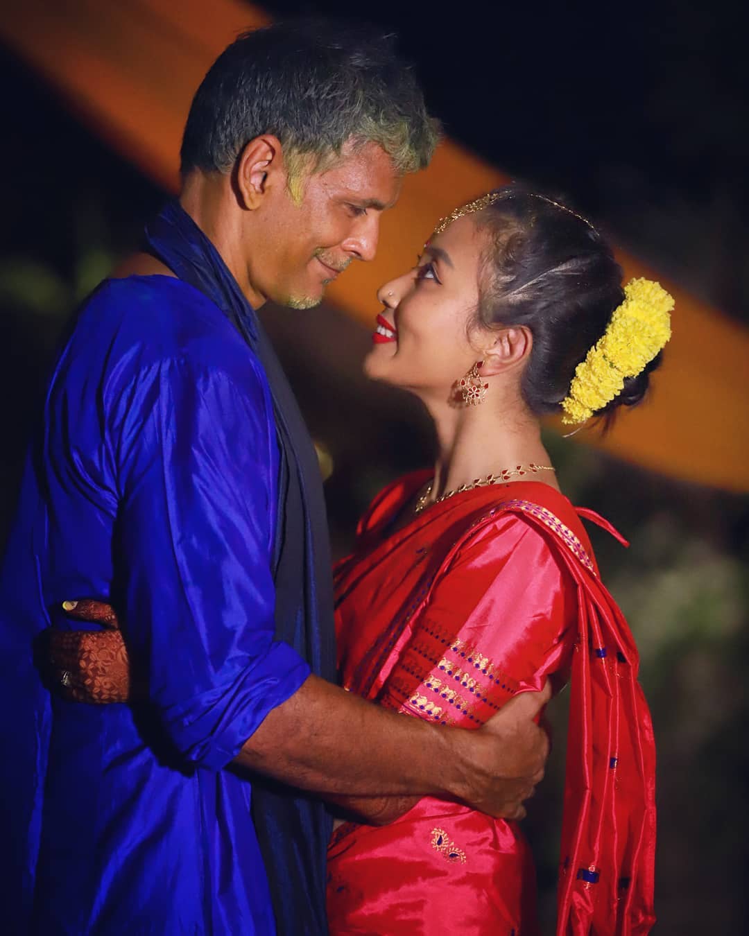 Milind Soman and Ankita Konwar