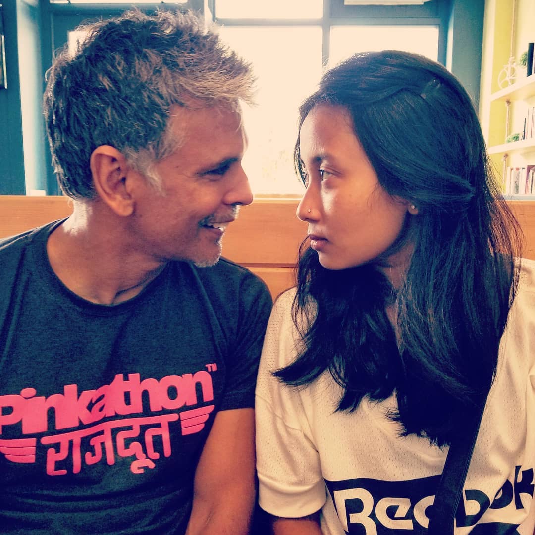 Milind Soman and Ankita Konwar