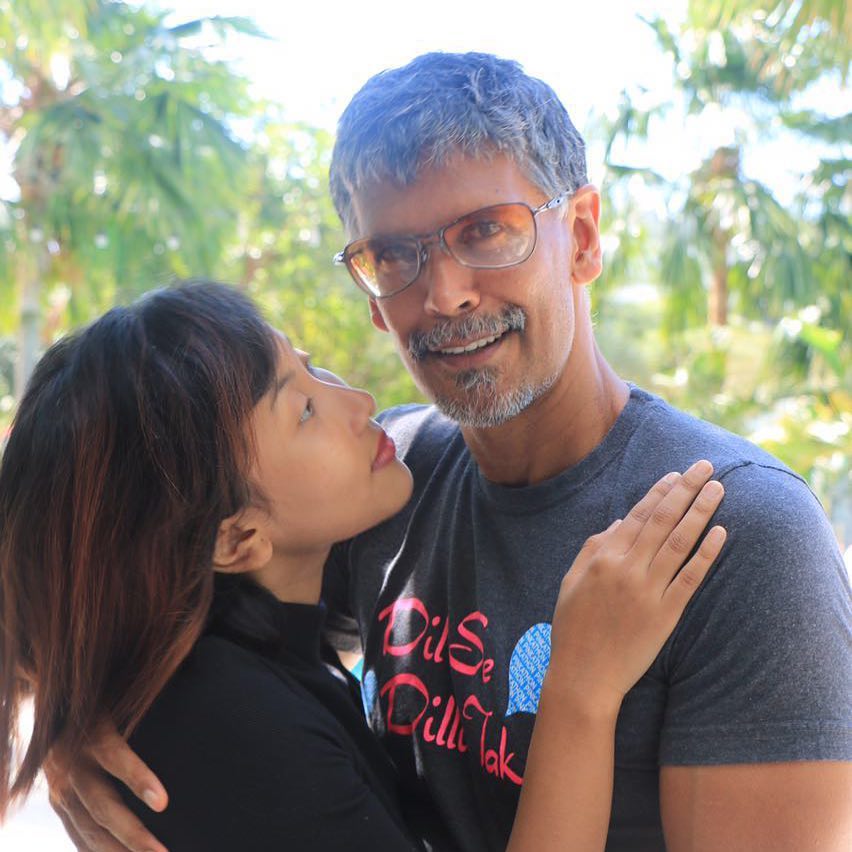 Milind Soman and Ankita Konwar
