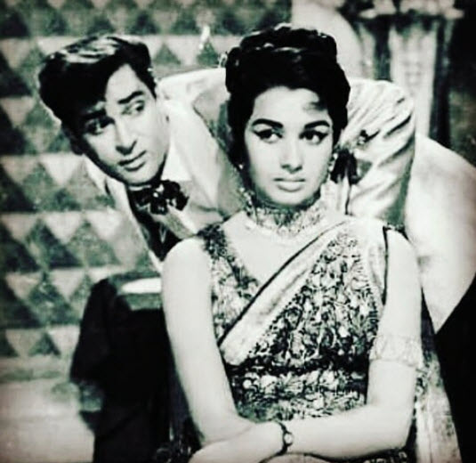 Asha Parekh and Shammi Kapoor