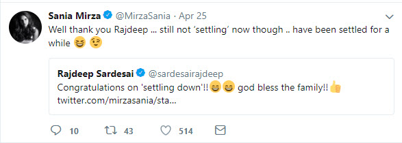 Sania Mirza and Rajdeep Sardesai