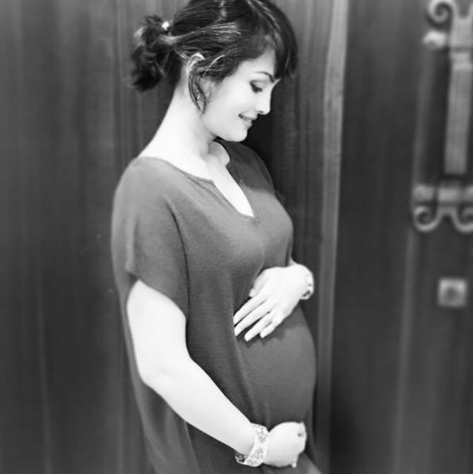 Nisha Rawal and Karan Mehra