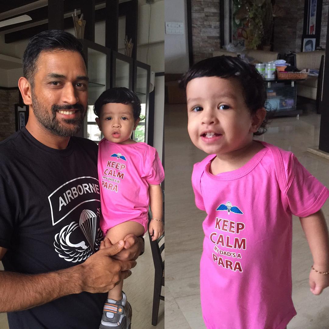 Mahendra Singh Dhoni And Ziva Dhoni