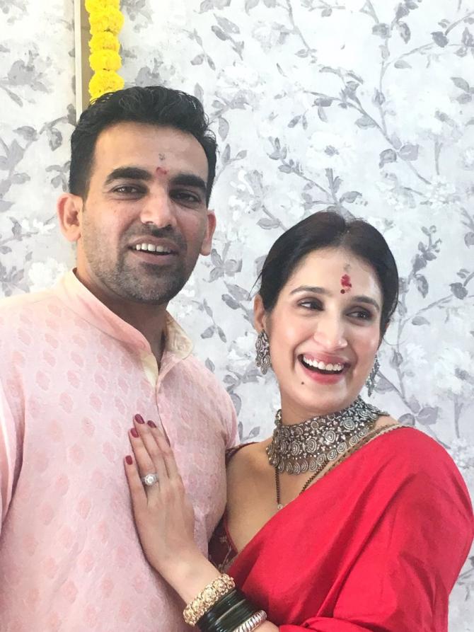 Zaheer Khan and Sagarika Ghatge