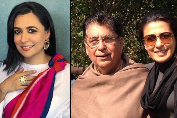 Mini Mathur With Her Father