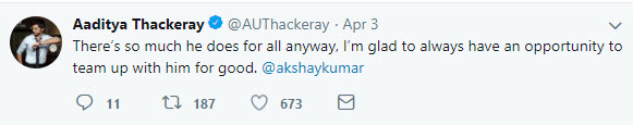Aaditya Thackeray Tweet