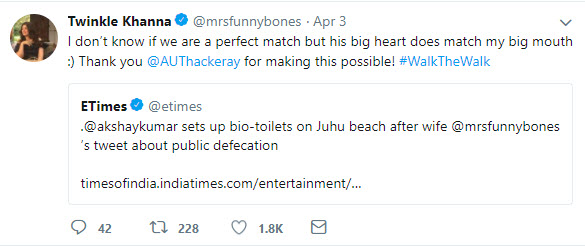 Twinkle Khanna Tweet