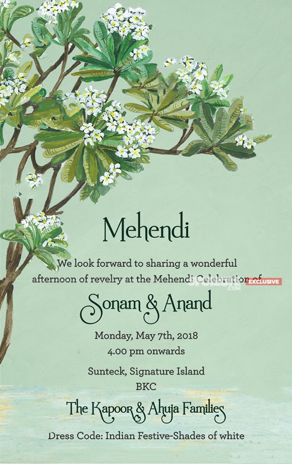 Mehendi Invite