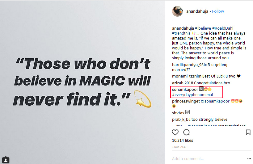 Sonam Kapoor And Anand Ahuja