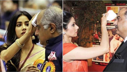 Sridevi Kapoor, Boney Kapoor and Janhvi Kapoor