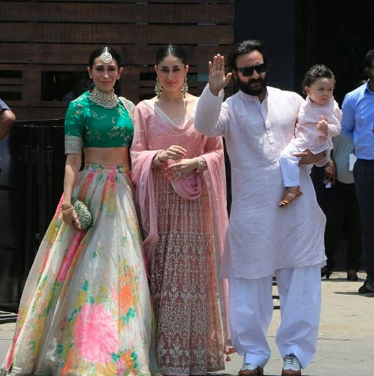 Kareena Kapoor Khan, Saif Ali Khan, Taimur Ali Khan And Karisma Kapoor