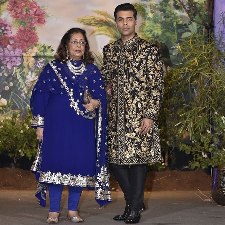 Karan Johar and Hiroo Johar