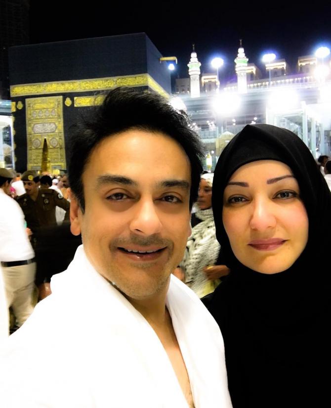 Adnan Sami and Sabah Galadari