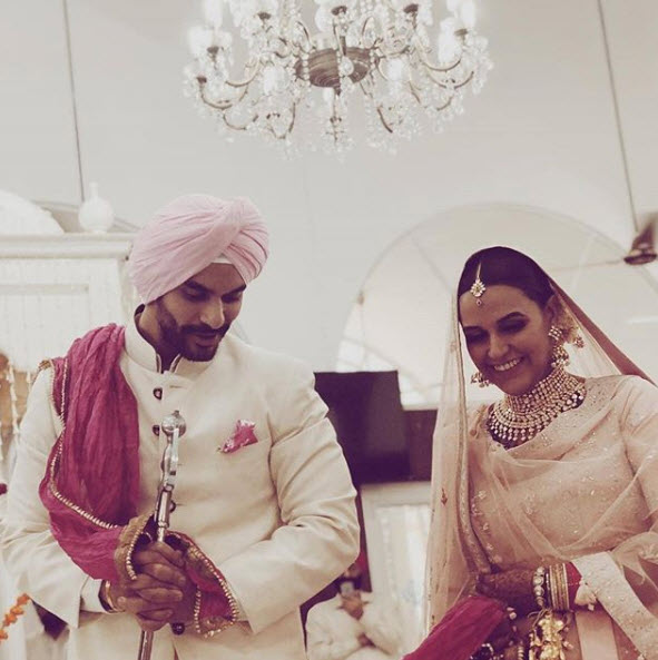 Neha Dhupia and Angad Bedi