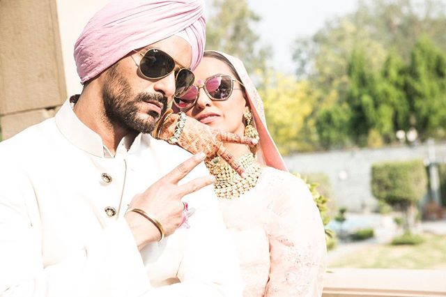 Neha Dhupia and Angad Bedi