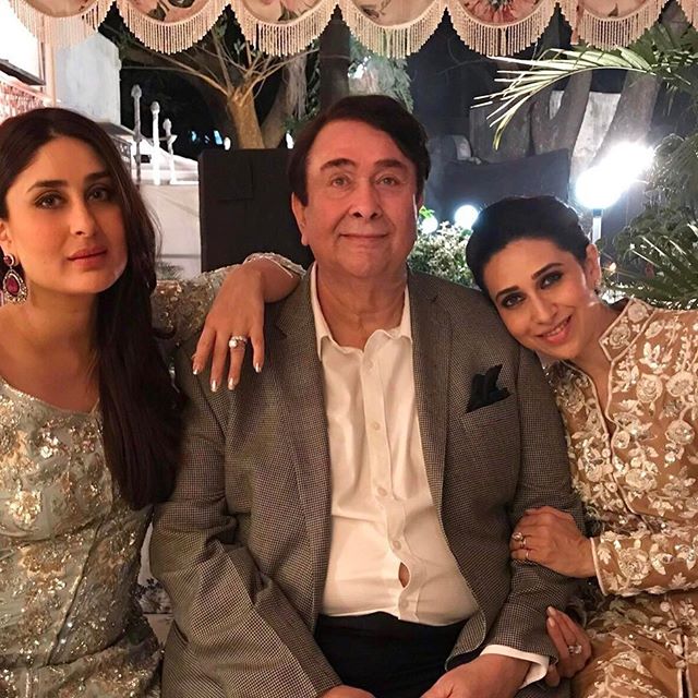 Randhir Kapoor With Karisma And Kareena