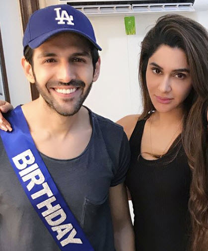 Kartik Aryan with Dimple Sharma
