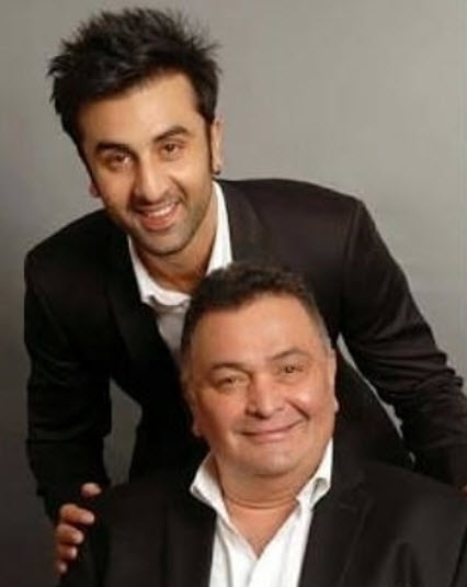 Rishi Kapoor and Ranbir Kapoor