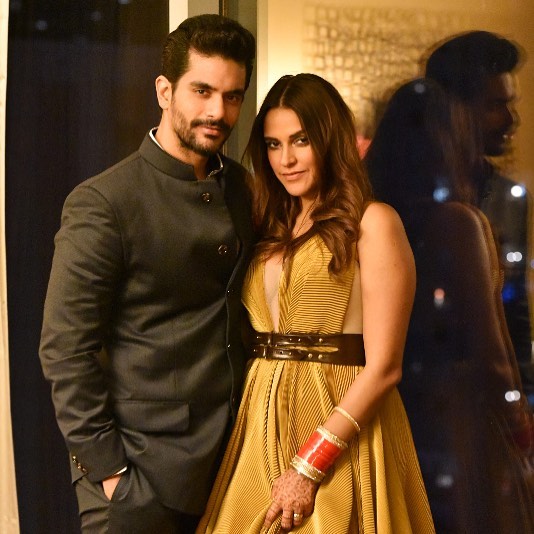 Angad Bedi and Neha Dhupia