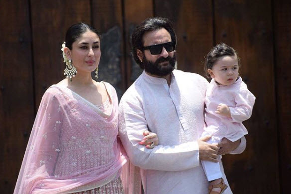 Kareena Kapoor, Saif Ali Khan and Taimur Ali Khan