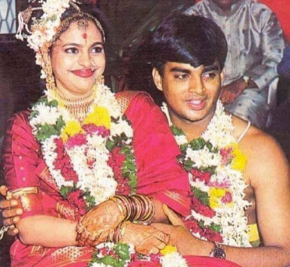 R Madhavan with wife Sarita
