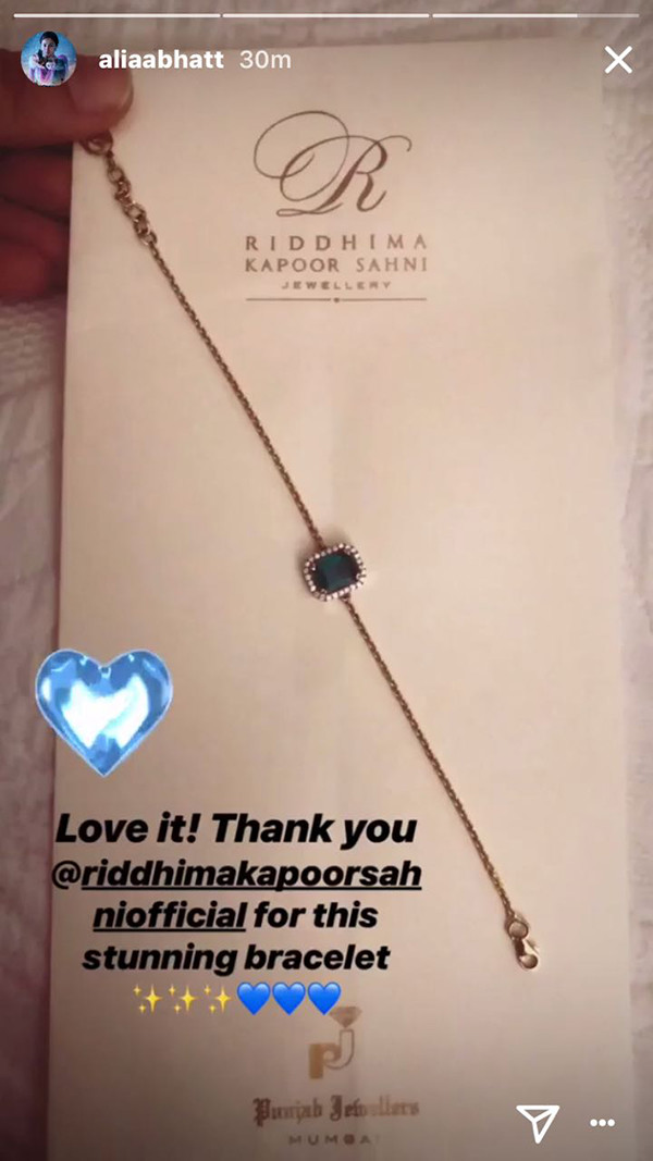 Ridhima gift for alia bhatt