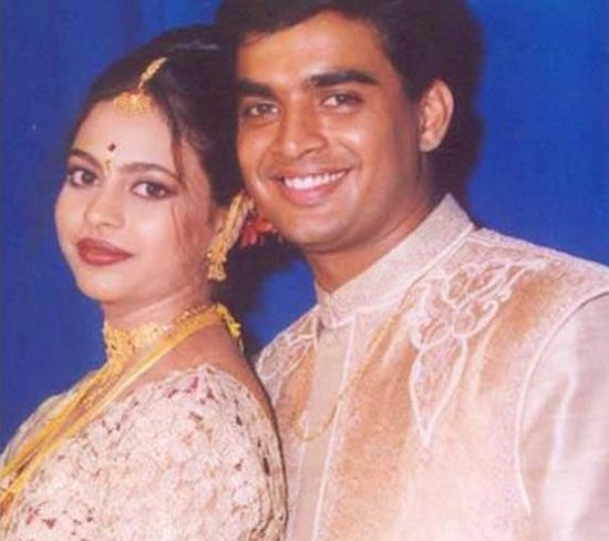 R Madhavan and his wife, Sarita