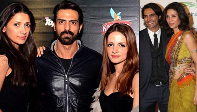 Arjun Rampal, Mehr Jessia and Sussanne Khan