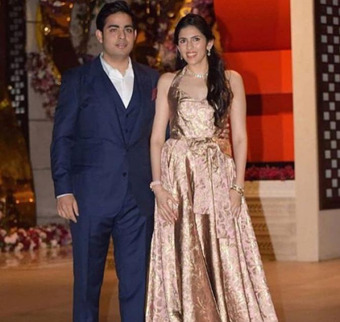 Akash Ambani and Shloka Mehta