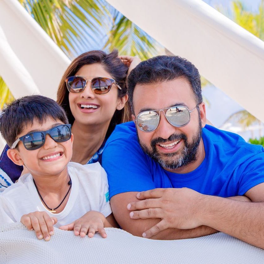 Shilpa, Raj and Viaan Kundra